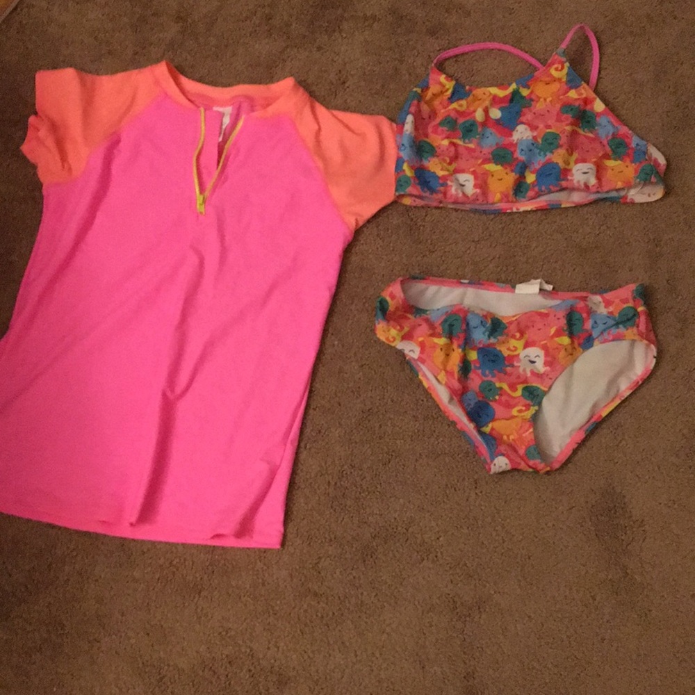 Cute octopus bathing suit with cover up.